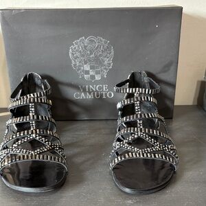 Vince Camuto Emera Black Studded Sandals s8
